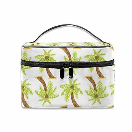 Place Palm Tree Cosmetic Bag Travel Makeup Bag Case Large Toiletrie Organizer with