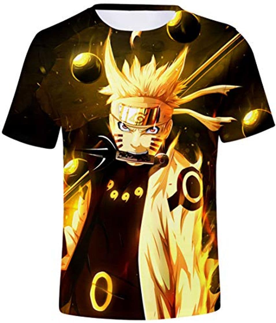 Fashion FLYCHEN Niños Camiseta con Motivo Naruto 3D Impreso Gráfica Fantástica Boy's T