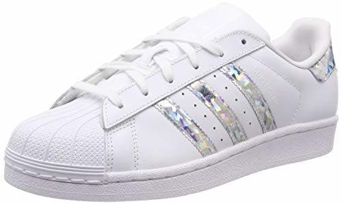 Fashion Adidas Superstar J, Zapatillas de Gimnasia Unisex Niños, Blanco