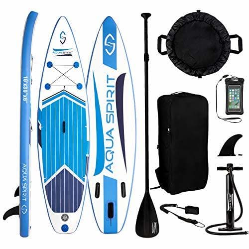 Fitness AQUA SPIRIT ISUP Tabla Hinchable de Paddle Surf Sup para Principiantes Kit