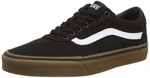 Moda Vans Ward Canvas, Zapatillas para Hombre Negro