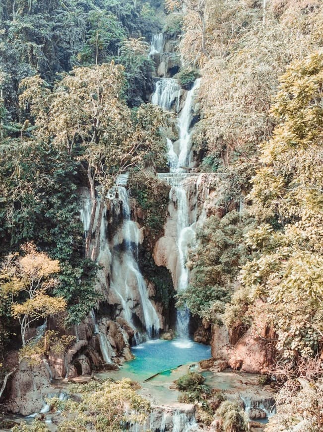 Lugar Kuang Si Waterfall