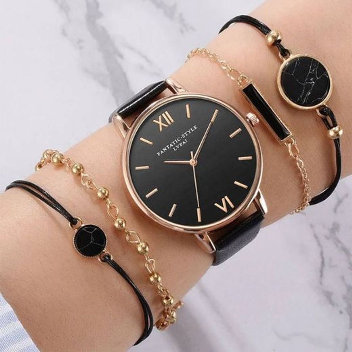 Fashion Set de Reloj y Pulseras