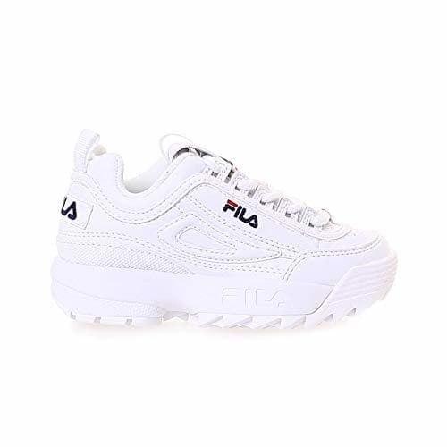 Fashion FILA 1010567 Disruptor Kids Zapatillas DE Deporte Junior Unisex White 29