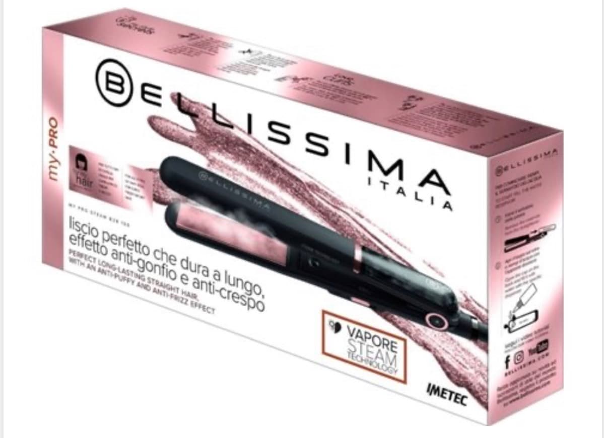 Product Alisador de Cabelo a vapor BELLISSIMA 