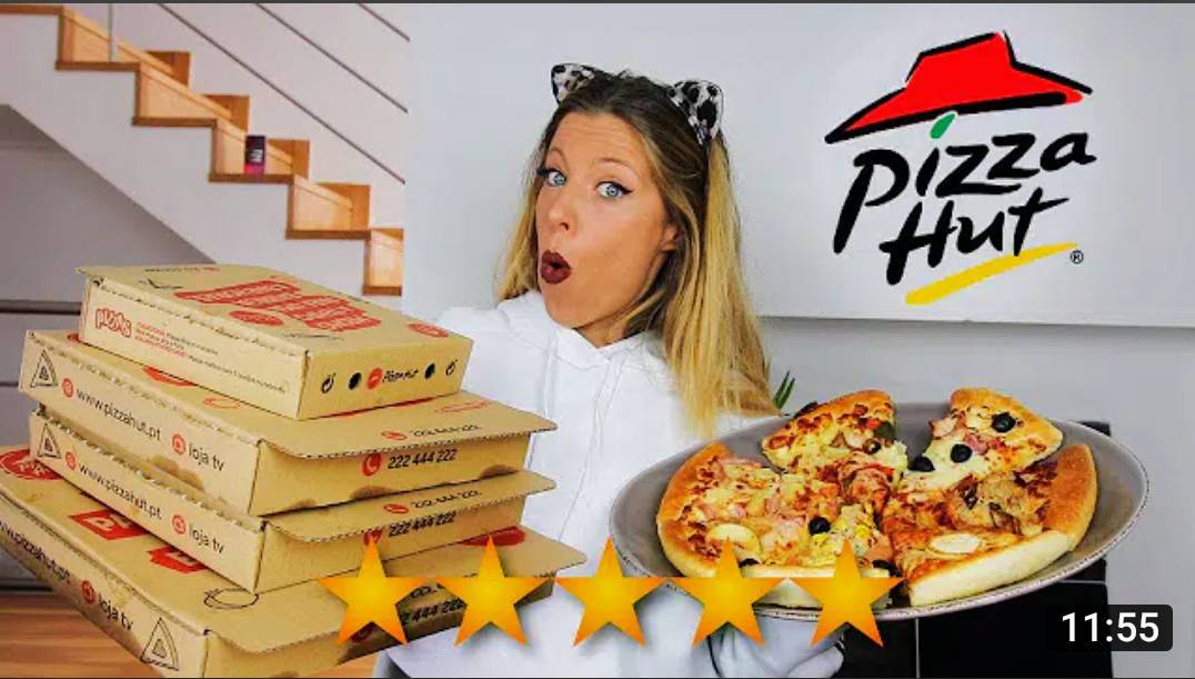 Fashion Comprei o menu inteiro da Pizza Hut e avaliei| Mariana bossy