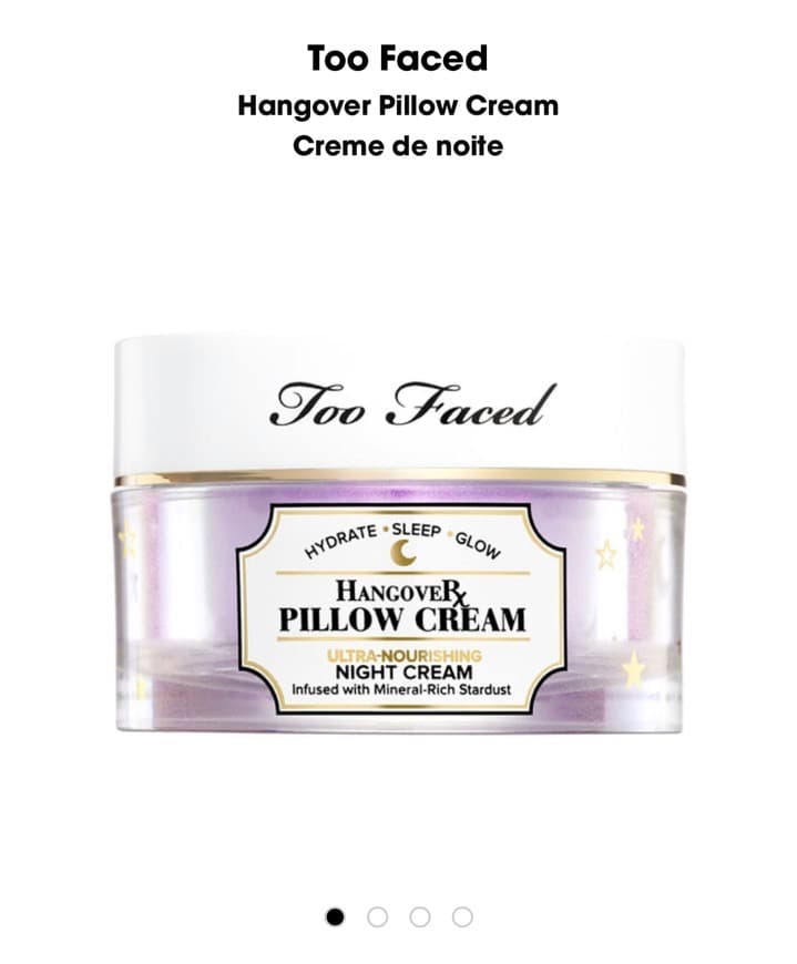 Fashion Hangover pillow cream too faced