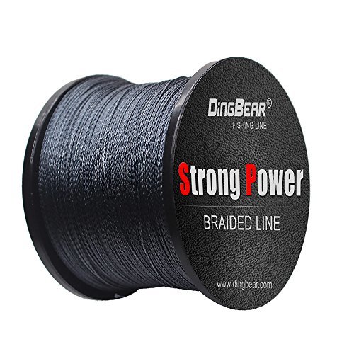 Lugar Dingbear 109Yd/100m 40LB/0.28mm Gris Fuerte tirón Fuerte Línea de Pesca Trenzada genérica