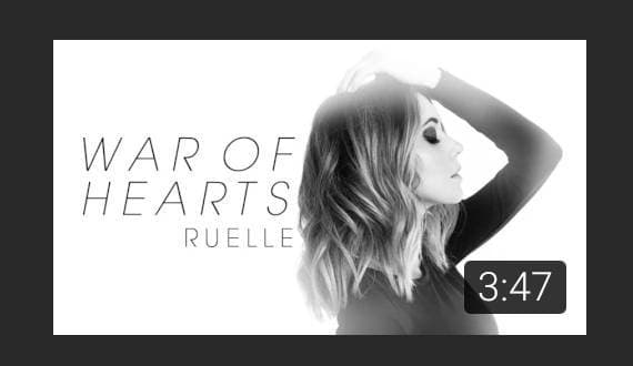 Canción RUELLE - War Of Hearts (Official Audio) #Malec - YouTube