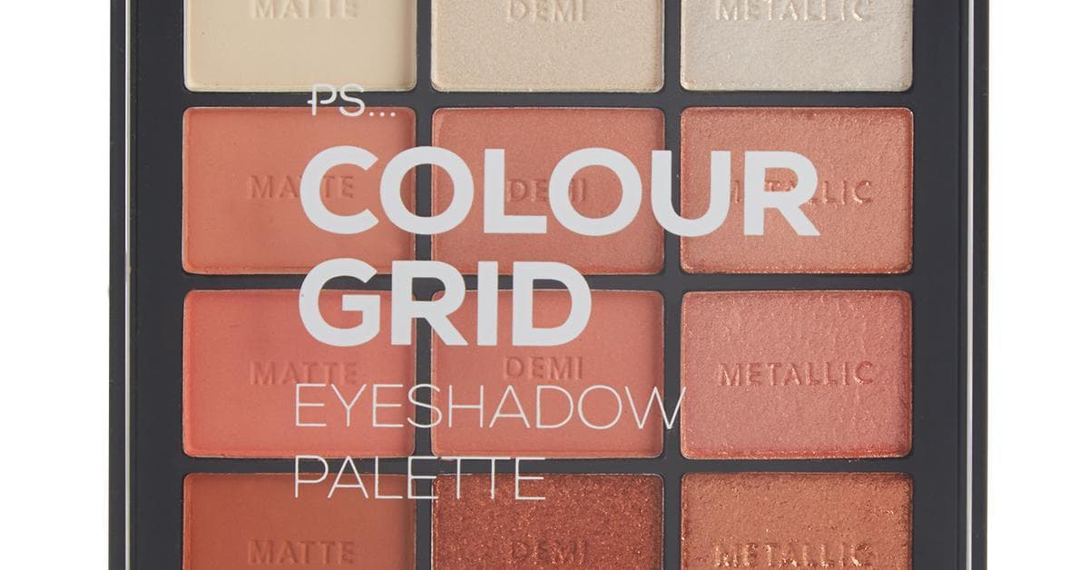 Fashion Paleta sombras olhos PS Pro Colour Grid tons laranja | Cosméticos