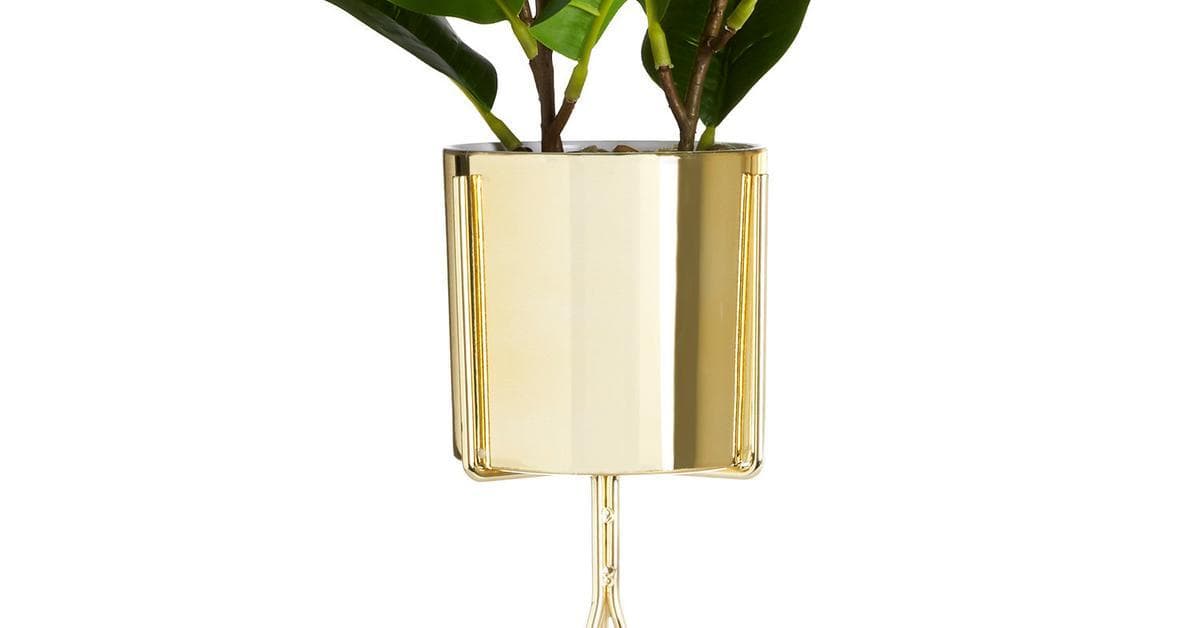 Moda Suporte vaso planta artificial extra grande dourado | Acessórios | All ...