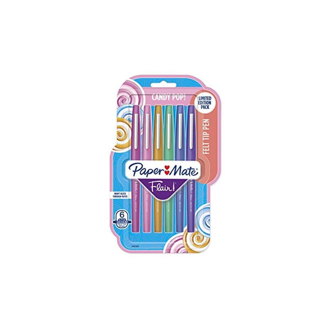 Product Paper Mate Flair Felt Tip Pens, Medium Point, Limited Edition Candy Pop