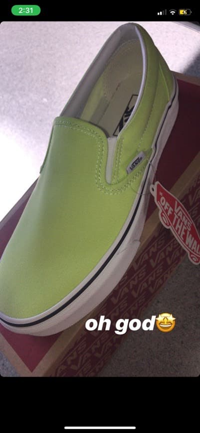 Place Vans Classic Slip-on, Zapatillas sin Cordones para Mujer, Verde