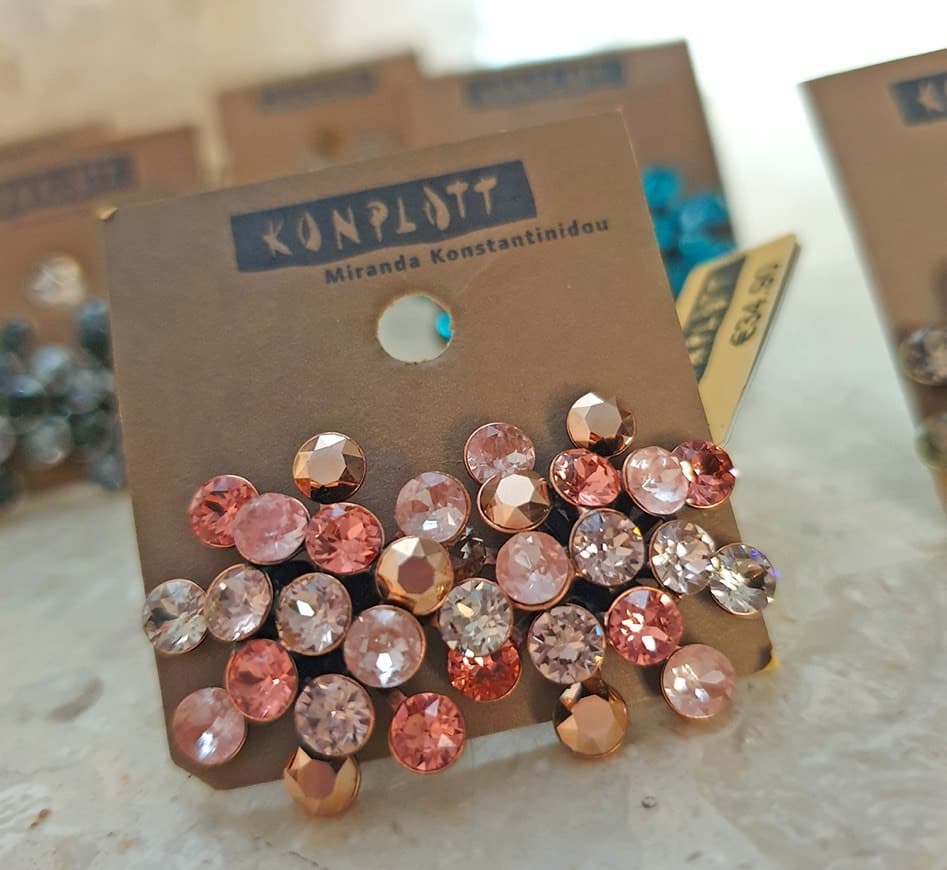 Fashion Konplott Rose Gold and Silver Earrings