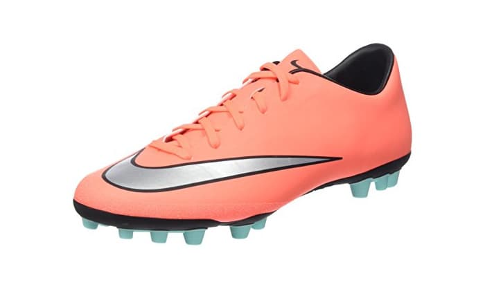 Moda Nike Mercurial Victory V AG-R, Botas de fútbol para Hombre, Naranja/Plateado/Negro