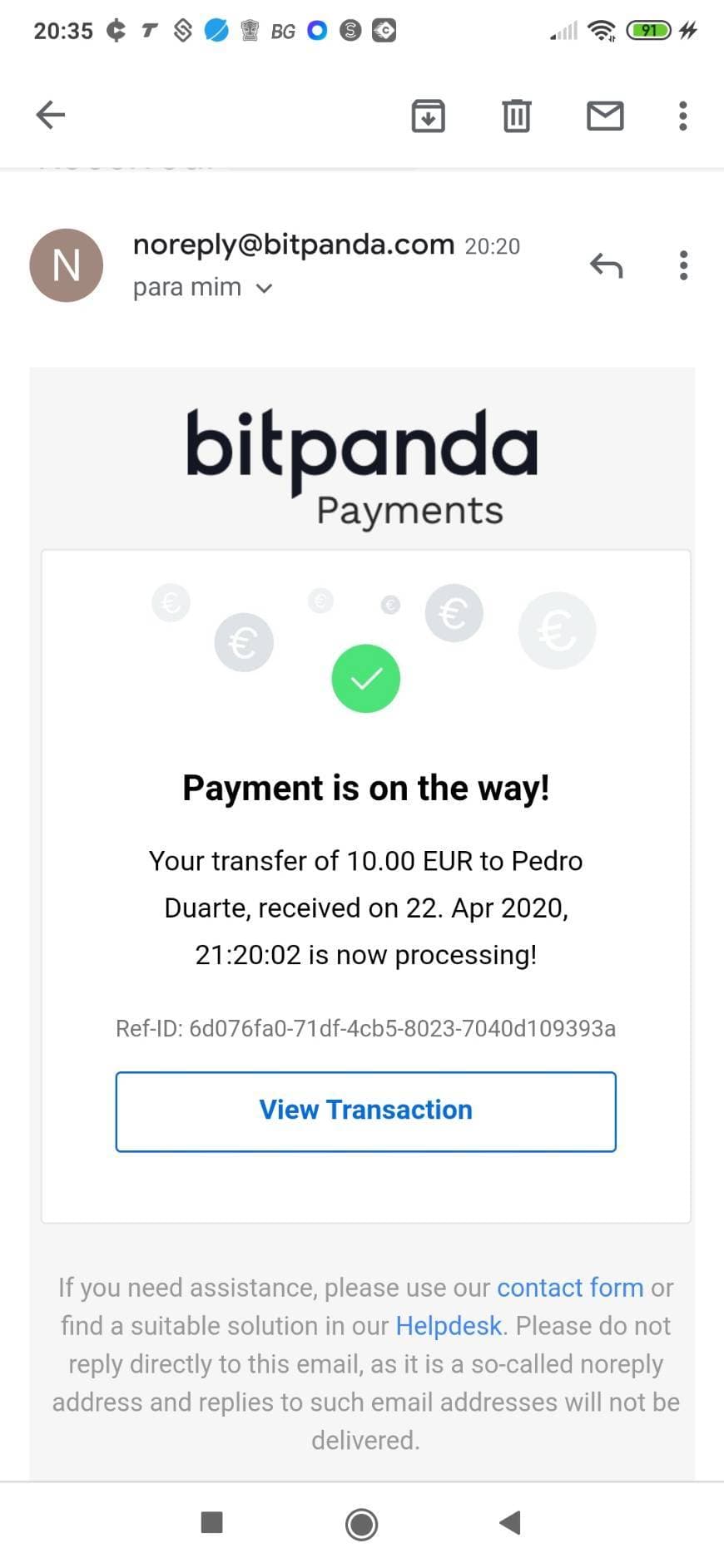 App Bitpanda- 15€ GRATIS