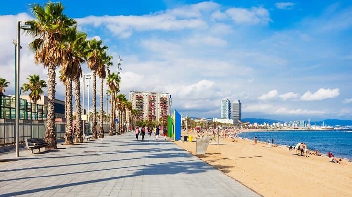 Place Playa de la Barceloneta