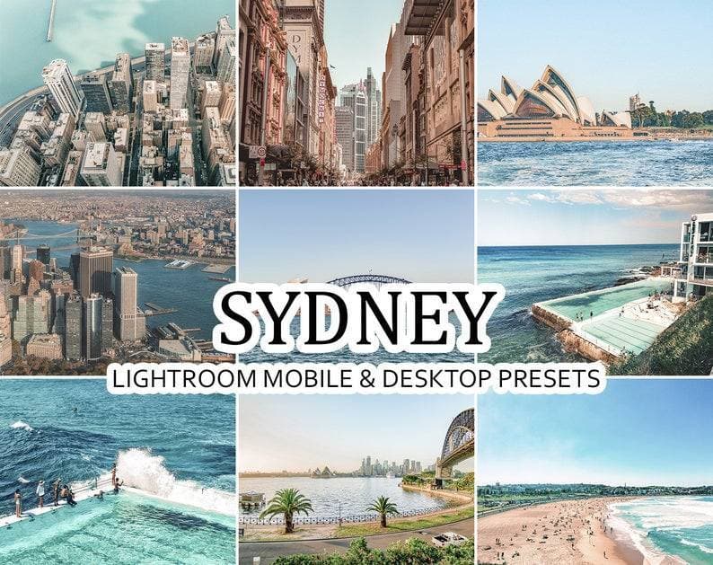 Producto SYDNEY  • 5 Mobile & Desktop Lightroom Presets
