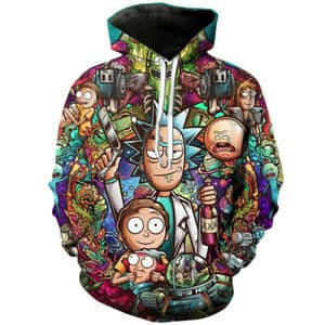 Fashion Hoodie do Rick and Morty