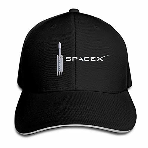 Place Xdevrbk Space x SpaceX Logo Falcon 9 Sandwich Cap Gorra de béisbol