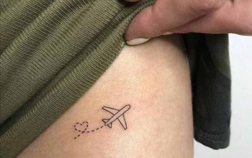 Fashion Plane Tattoo