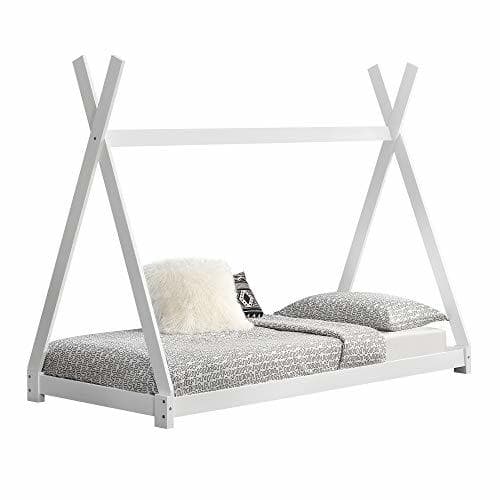 Elemento de la categoría hogar [en.casa]®] Cama para niños pequeños Cama Infantil 200 x 90cm Estructura Tipi