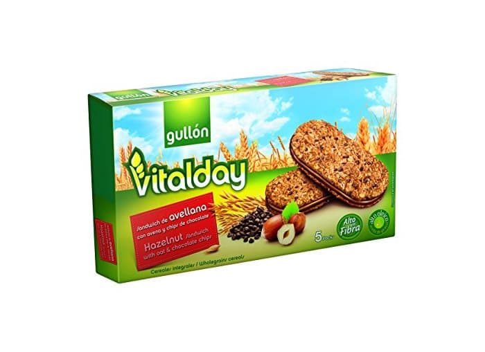 Producto Gullón Vitalday Sandwich Avellana Galleta Desayuno y Merienda - Paquete de 5