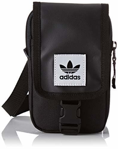 Moda adidas Map Bag, Bolso Bandolera Unisex Adultos, Negro