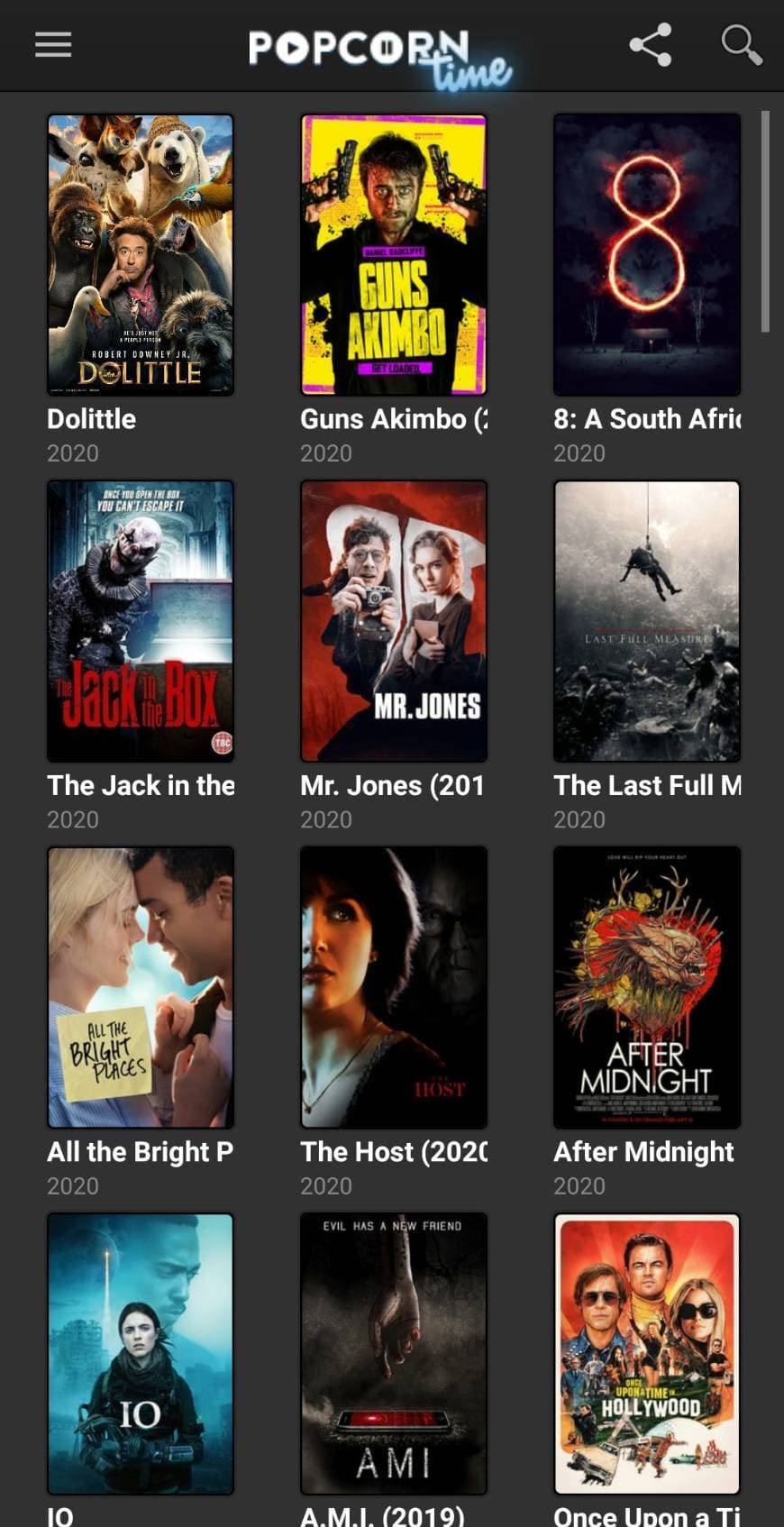 App Android - 3.6.4 - Popcorn Time