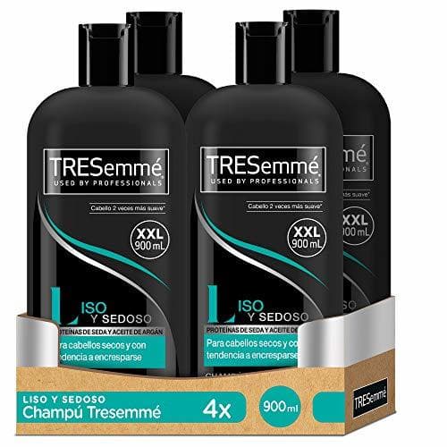 Beauty TRESemmé Champú Liso y Sedoso - Paquete de 4 x 900 ml