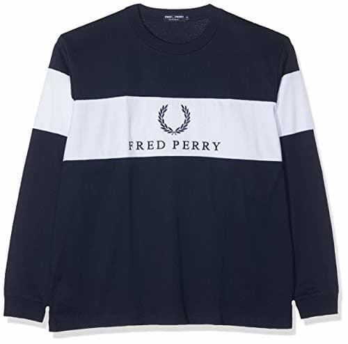 Producto Fred Perry Sudadera Cuello Redondo Vivo en puño - Color - Azul