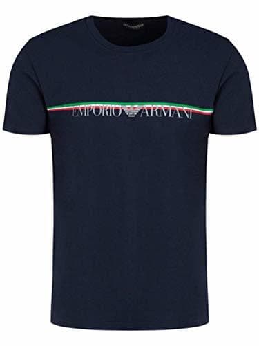 Moda Emporio Armani T-Shirt Camisa Cuello Redondo Hombre Manga Breve artículo 110853 9A510