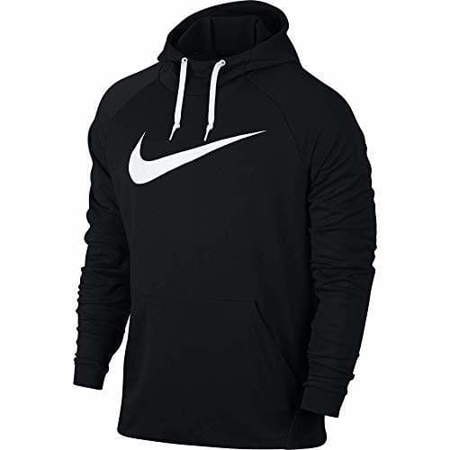 Moda Nike Dry Pull Over Swoosh Sudadera, Hombre, Negro