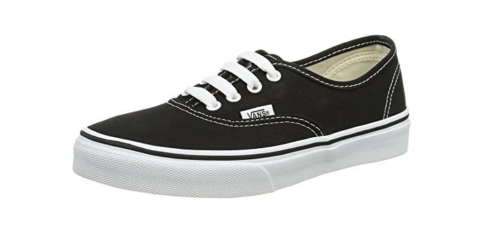 Fashion Vans Authentic, Zapatillas De Lona Infantil, Negro