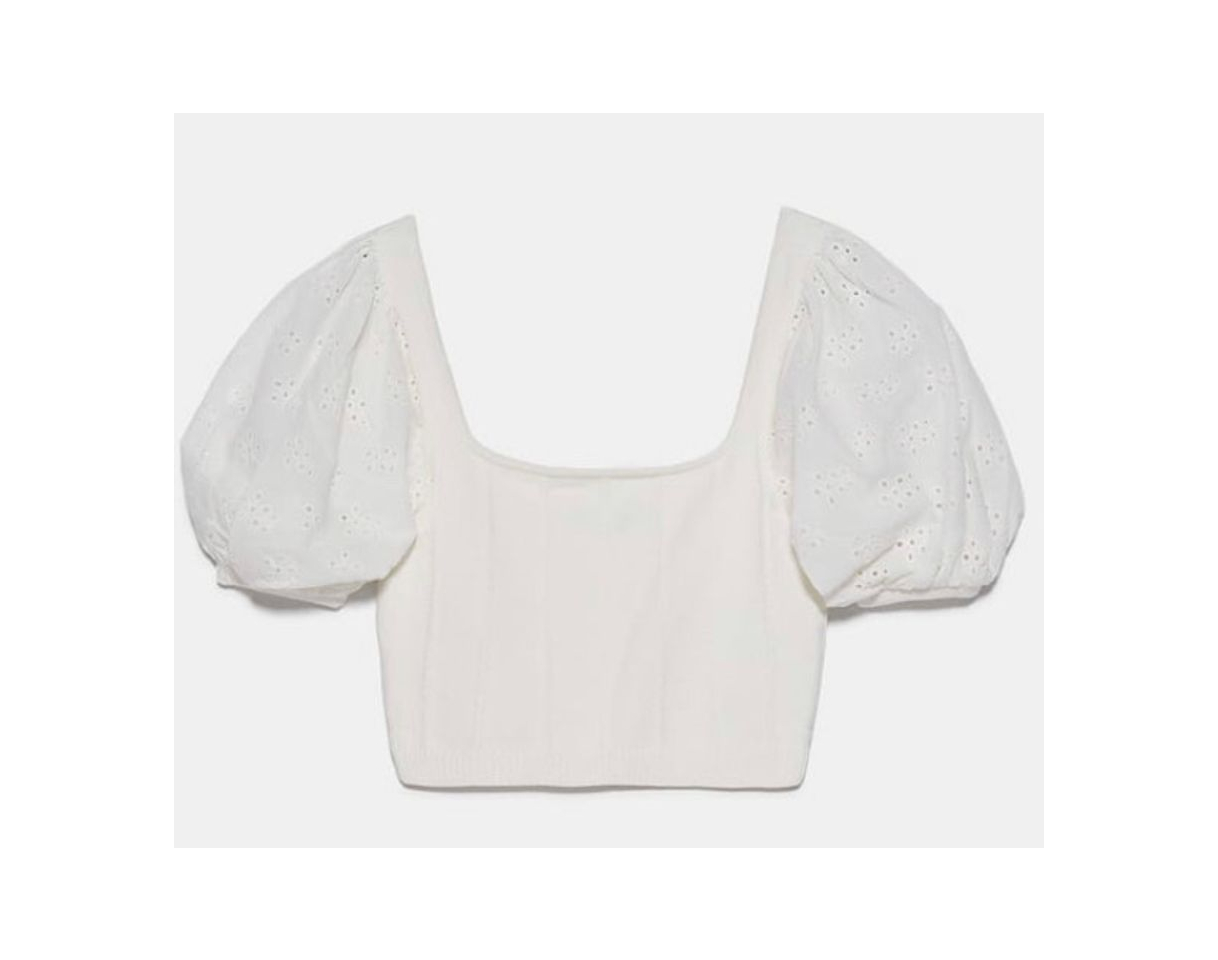 Product Top cropped bordado