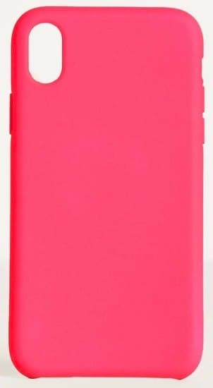 Producto  Capa monocolor rosa choque iPhone XR