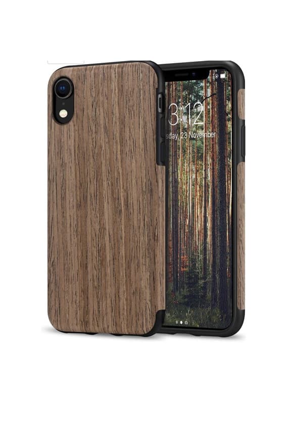 Producto TENDLIN Funda iPhone XR Grano de Madera y Silicona TPU Híbri