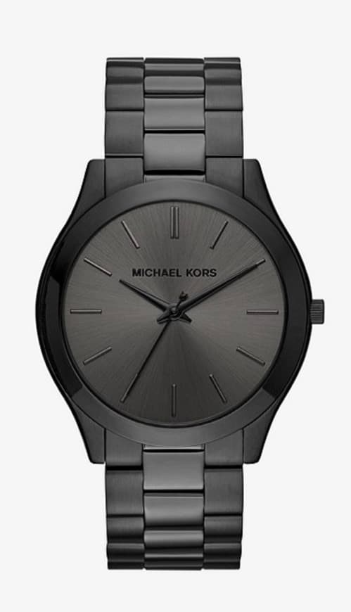 Product Oversized Slim Runway Black-Tone Watch