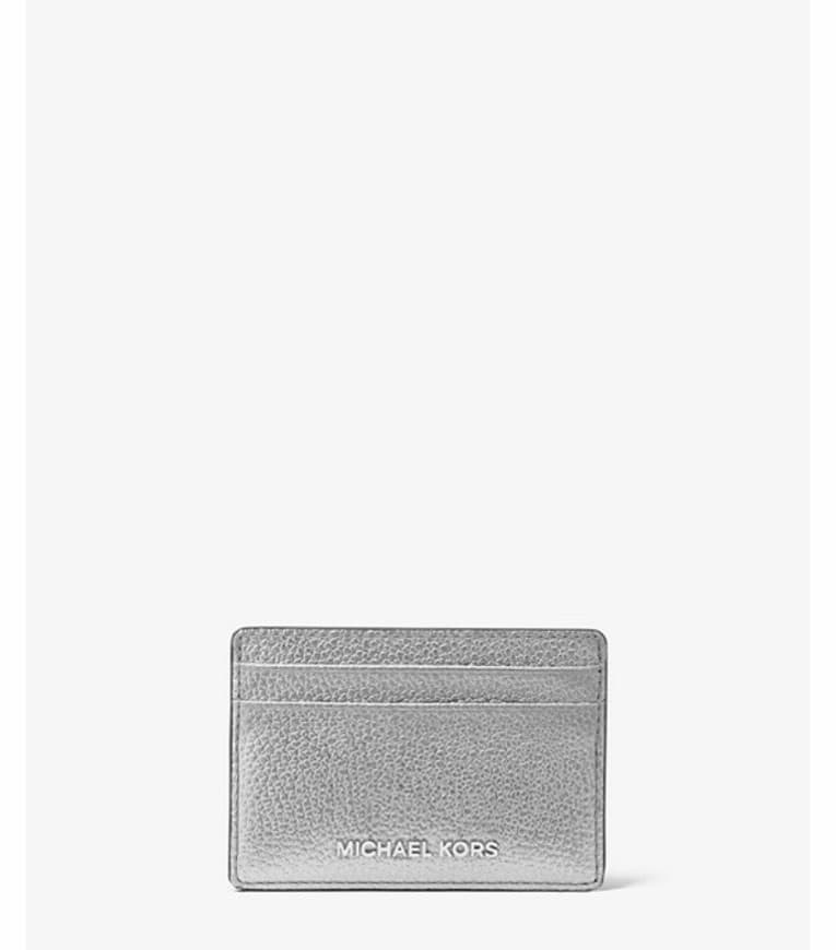 Producto Metallic Pebbled Leather Card Case