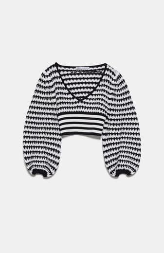 Product Sweater malha cropped 