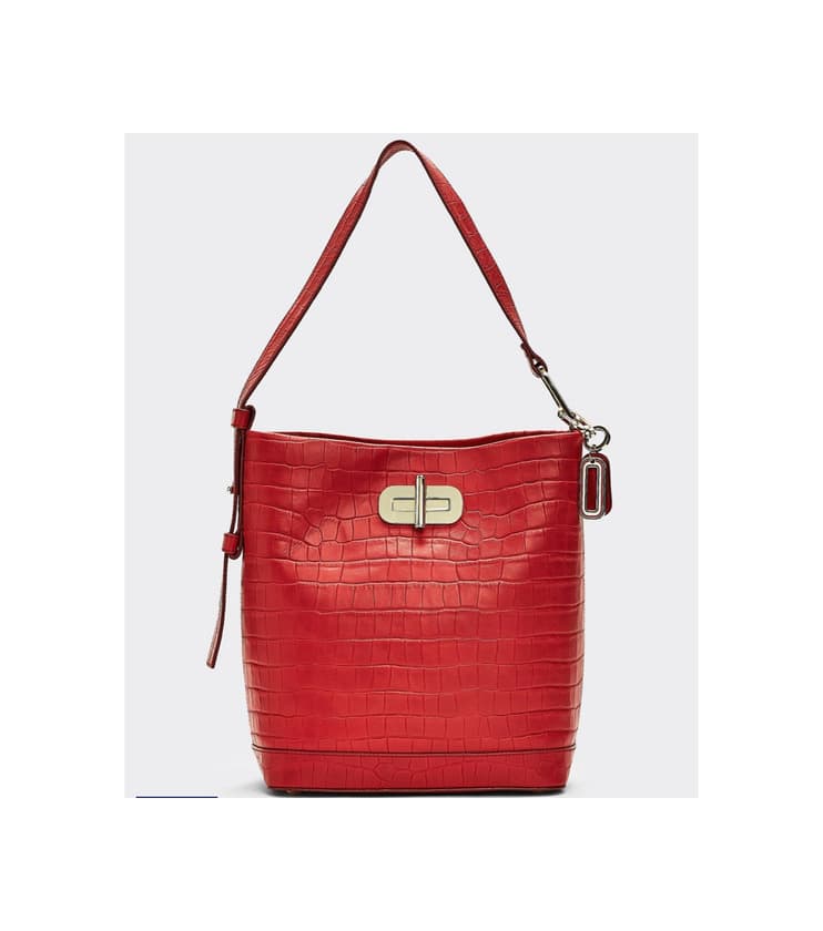 Producto CROCO-PRINT LEATHER BUCKET BAG