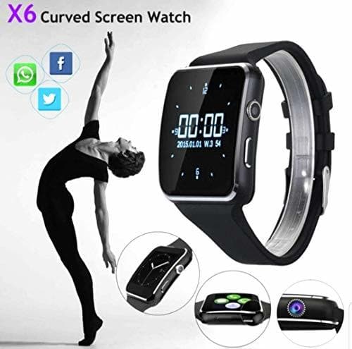 Fashion Smartwatch Bluetooth Hombre Reloj Inteligente con Whatsapp Smartwatches con Cámara Pantalla Táctil