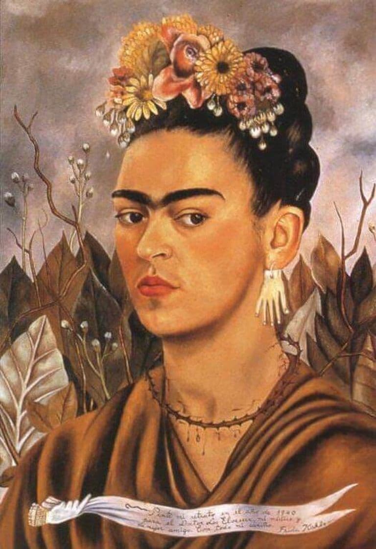 Moda Self Portrait, Dedicated to Dr Eloesser, 1940 by Frida Kahlo