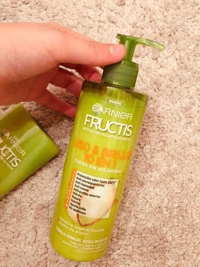 Belleza Garnier Fructis Liso & Brillo 10 en 1 Crema Sin Aclarado para