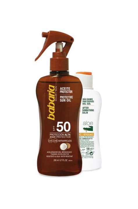 Producto Babaria Pistola Aceite Protector Solar Coco SPF30-200 ml