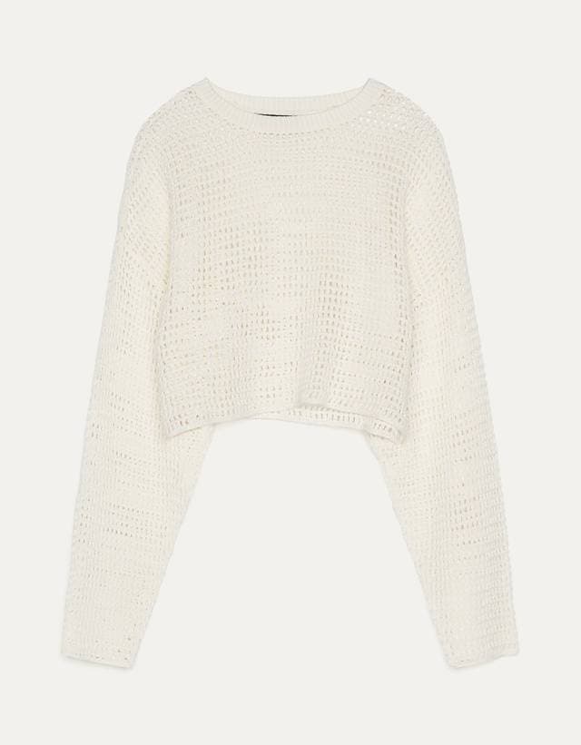 Fashion Sweater de mesh BERSHKA