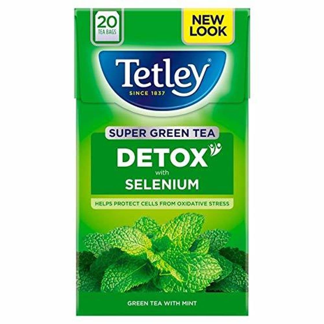 Lugar Bolsitas De Té De Menta Desintoxicación Tetley Verdes Estupendos 20 Por Paquete