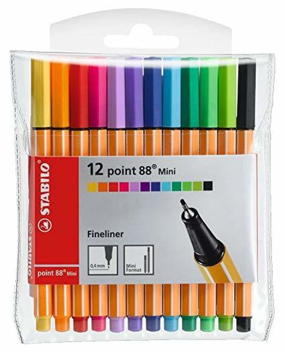 Producto Rotulador punta fina STABILO point 88 - Estuche con 15 colores