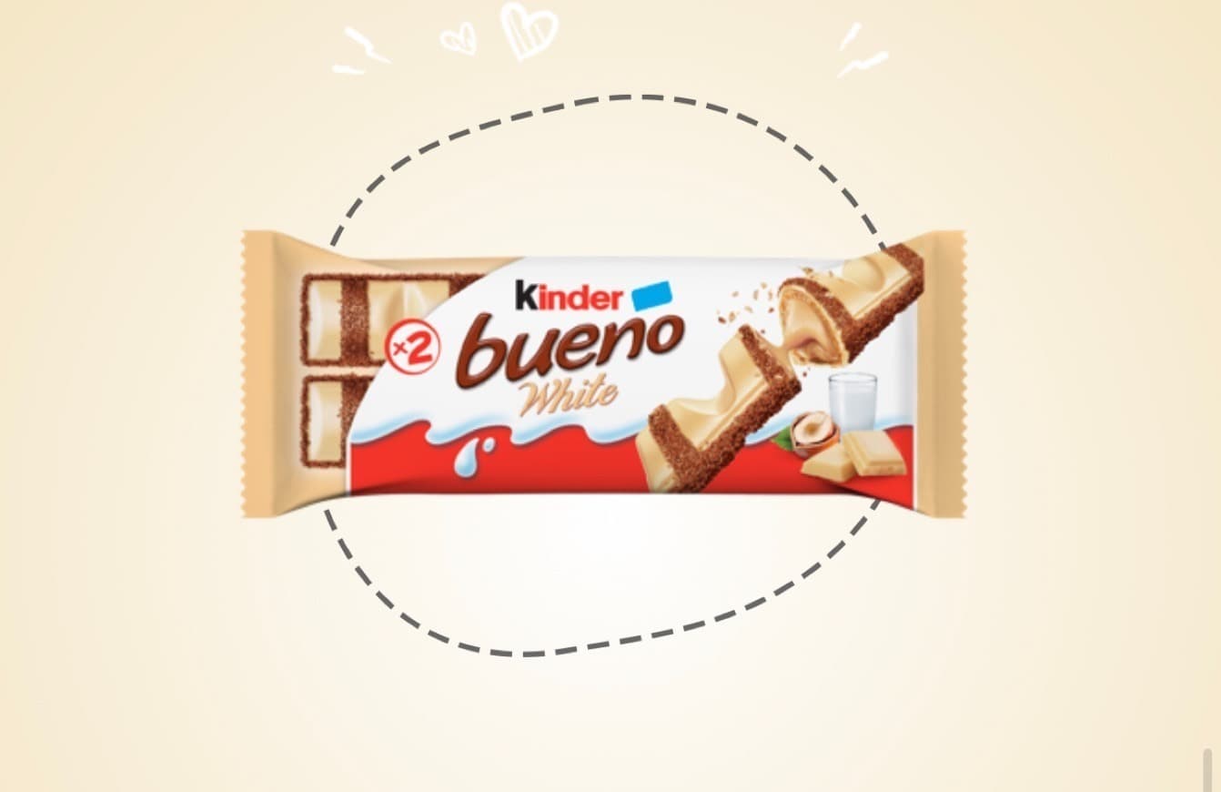 Producto Kinder Bueno chocolate branco 