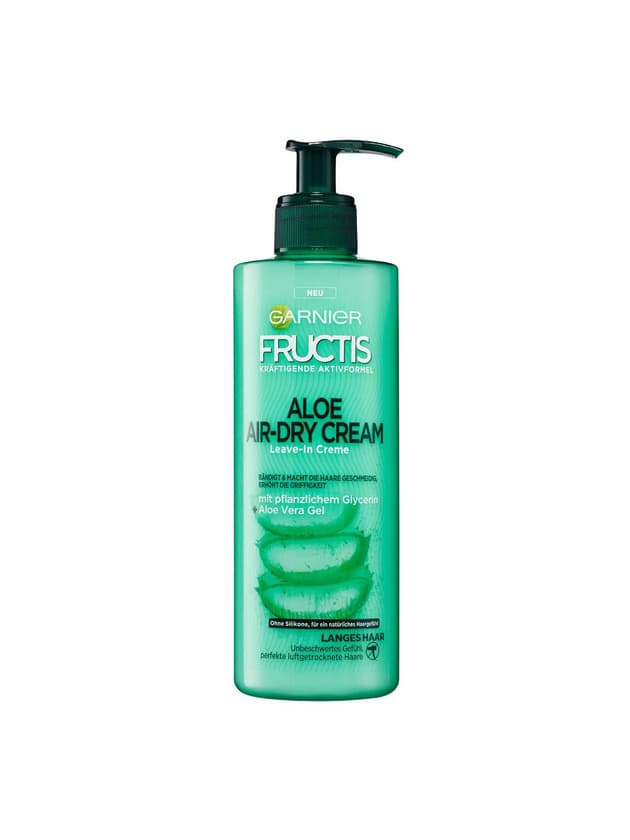 Belleza Garnier Fructis Aloe Secado Natural Crema Gel sin Aclarado